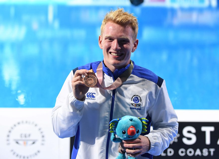 James Heatly diving bronze Gold Coast 2018